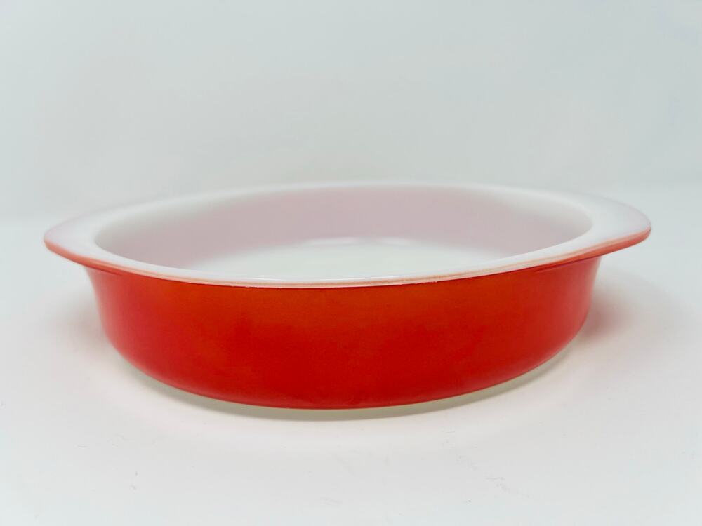 Vintage PYREX Flamingo Pink 8" Round Cake Baking Dish Casserole Pan Dish